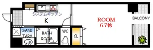 ISI BLDG FUNAIRI【10階】の間取り
