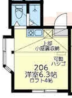 ユナイト白楽アンシャンテ【2階】の間取り