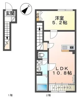 グレイスリー【1階】の間取り