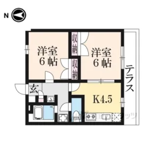 レオパレスOHI2【1階】の間取り