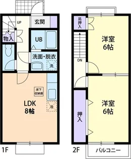 マークン・アーク【1階】の間取り