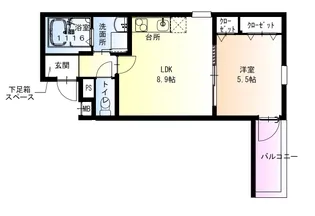 フジパレス和泉大宮駅南 1番館【1階】の間取り