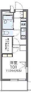 レオパレスキュア横浜【3階】の間取り