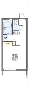 レオパレスキャロル【2階】の間取り