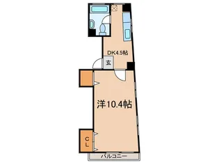川崎マンション【3階】の間取り