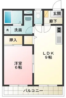 NSハイツB【2階】の間取り