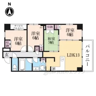 イーグルコート京都御所南【8階】の間取り