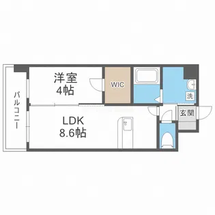 シスイル住之江【6階】の間取り