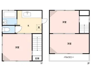 第6飯田柏コーポラス【1階】の間取り
