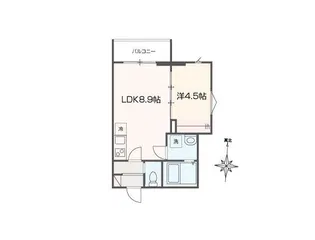 MELLAS海老名II【1階】の間取り