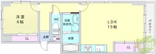 リシェ六甲南【3階】の間取り