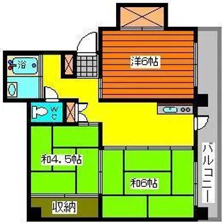 アシスト第2秋田マンション【4階】の間取り