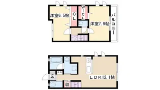 A・Star Hill W棟【1階】の間取り