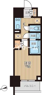 クロスレジデンス蒲田II【9階】の間取り