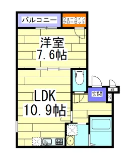 Maison Deuxieme【3階】の間取り