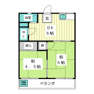 コーポよしみ【2階】の間取り