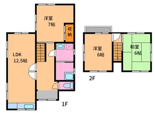 岡山県岡山市中区福泊【一戸建】の間取り