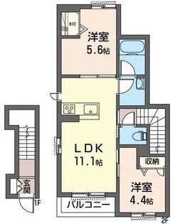 ShaMaison高山(シャーメゾン タカヤマ)【2階】の間取り