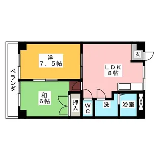 尾関マンション【2階】の間取り