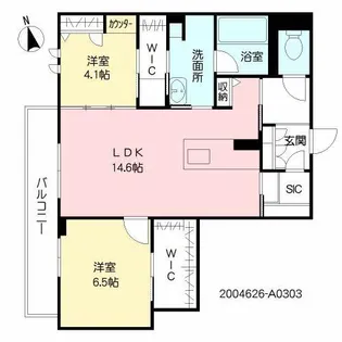 Life stage 楠ノ木【3階】の間取り