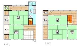 岡山県岡山市東区西大寺中3【一戸建】の間取り