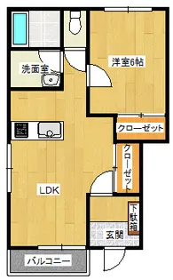 グローリー【1階】の間取り