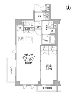 サンシャイン松本No17【2階】の間取り