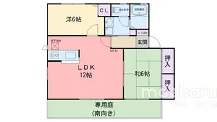 パルティール千里 B棟【1階】の間取り