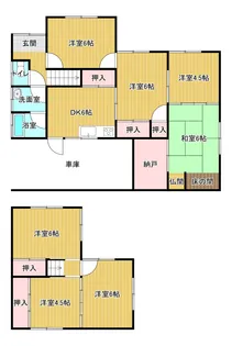 山口県宇部市則貞4【一戸建】の間取り