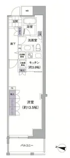 東京都品川区上大崎2【マンション】の間取り