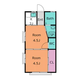 宝荘【2階】の間取り