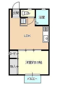 宝ヴィラ【1階】の間取り