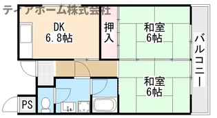 奈良県葛城市尺土【マンション】の間取り