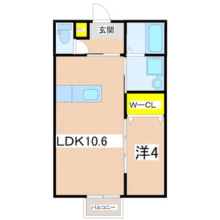 Amber B【1階】の間取り