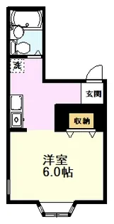 東京都国分寺市西恋ヶ窪1【アパート】の間取り