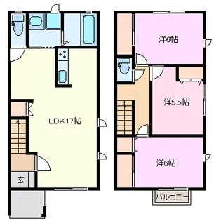 栃木県真岡市田町【一戸建】の間取り