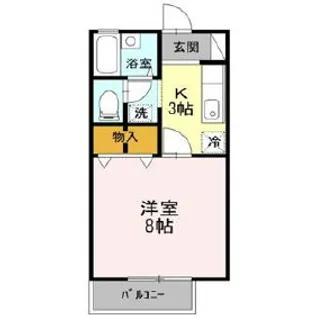 第三麦秀閣 A【2階】の間取り
