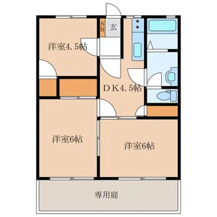 ラフィネ・ノワール今村南【1階】の間取り