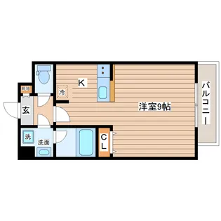 ヴィアーレ八幡3丁目【2階】の間取り