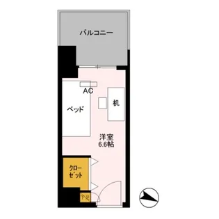 ロイヤルパークスER万代 Share万代【3階】の間取り
