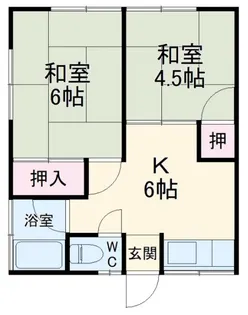 秋本ハイツ B【1階】の間取り