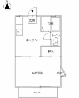 ジュネス東岡山【2階】の間取り