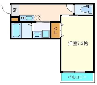 アリュール愛宕橋【1階】の間取り