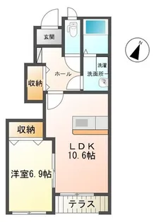 エスポ・ワールII【1階】の間取り