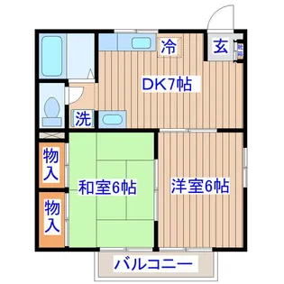 ビューシティ泉I【2階】の間取り