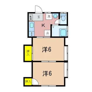 ハイツ新生【1階】の間取り