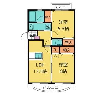 アム-ル高田【3階】の間取り