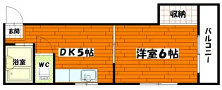 広島県広島市中区千田町1【マンション】の間取り