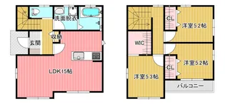 佐賀県小城市芦刈町芦溝【一戸建】の間取り