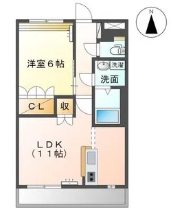 グランディール・フローラ【2階】の間取り